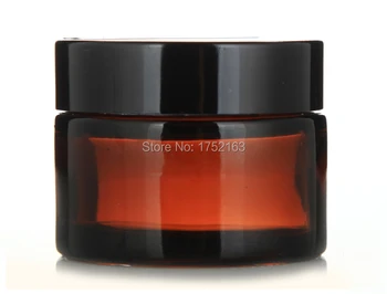 50G brown glass cream cans, cream bottle, black plastic cover, glass bottles, cosmetic bottles
50G brown glass cream cans, cream bottle, black plastic cover, glass bottles, cosmetic bottles