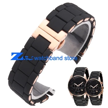 The Silicone Rubber Watchband Rose gold in Black AR silica gel for 5905 man 23mm 5906 woman 20mm watch band strap
The Silicone Rubber Watchband Rose gold in Black AR silica gel for 5905 man 23mm 5906 woman 20mm watch band strap