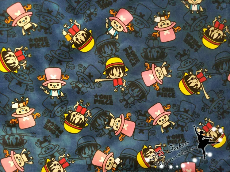 50*110cm Tony Tony ONE PIECE Cotton Fabric for Baby Patchwork Quilts Cushions Pillows Cover Handicraft Sewing Tissus
50*110cm Tony Tony ONE PIECE Cotton Fabric for Baby Patchwork Quilts Cushions Pillows Cover Handicraft Sewing Tissus