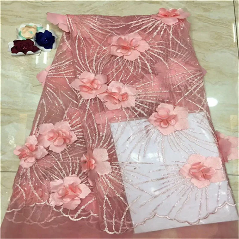 African Lace Fabric 3D Flower High Quality 2019 French Tulle Lace Fabric Appliqued Nigerian Net Lace For Wedding Dress
African Lace Fabric 3D Flower High Quality 2019 French Tulle Lace Fabric Appliqued Nigerian Net Lace For Wedding Dress