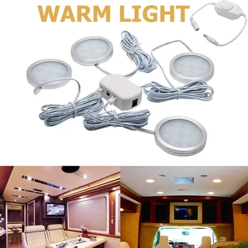 4x 12V Interior LED Spot Light Warm Light On/Off Switch For Camper Van Caravan Motorhome Lamp Ceiling Light 3500K
4x 12V Interior LED Spot Light Warm Light On/Off Switch For Camper Van Caravan Motorhome Lamp Ceiling Light 3500K