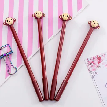4 Pcs/set Kawaii 0.5mm Animal Coffee Monkey Gel Pens Black Ink Rollerball Writing Pen Student Stationery School Office Supply
4 Pcs/set Kawaii 0.5mm Animal Coffee Monkey Gel Pens Black Ink Rollerball Writing Pen Student Stationery School Office Supply