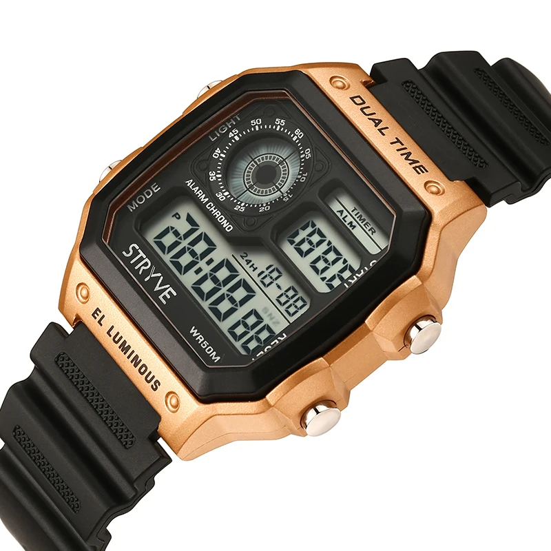 Stryve 8013 Men Sports Watch Sports Count Down Waterproof Watch Fashion Digital Led Wristwatches Women Clock Relogio Masculino
Stryve 8013 Men Sports Watch Sports Count Down Waterproof Watch Fashion Digital Led Wristwatches Women Clock Relogio Masculino