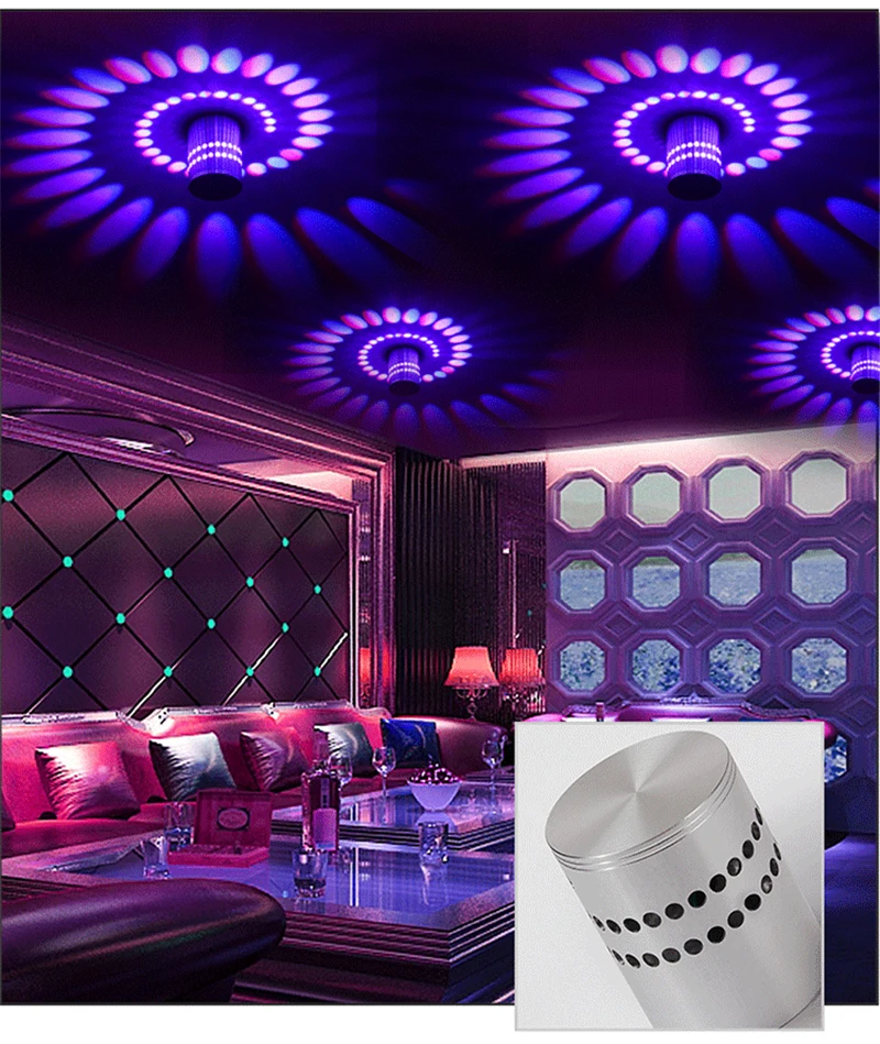 Led spiral aluminum wall lamp (19)