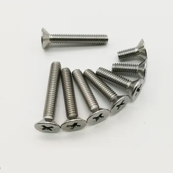 0#-80UNF 3mm-12mm Phillips Screws Countersunk Head Machine Screw Flat head Stainless steel