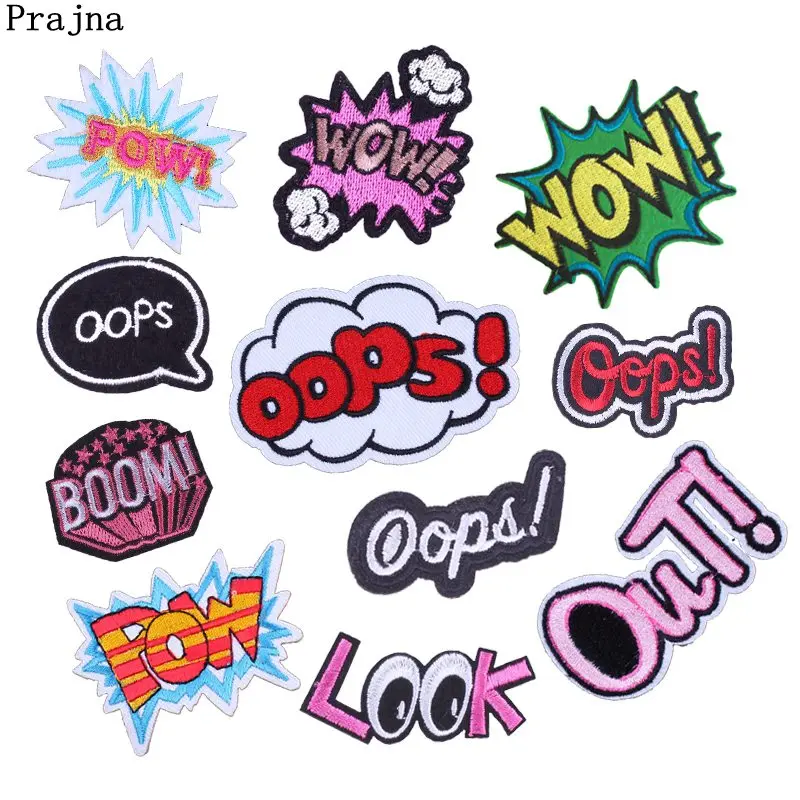 Prajna Letter Music OOPS Patch Pow Stalker Sewing Patch Stripes Applique Cartoon Iron On Embroidered Patches For Clothes Stone
Prajna Letter Music OOPS Patch Pow Stalker Sewing Patch Stripes Applique Cartoon Iron On Embroidered Patches For Clothes Stone