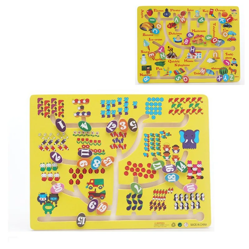 Educational Wooden Labyrinth Plane Puzzles Number-Picture-Match Maze Intelligence Early Learning children Kids Toys W269
Educational Wooden Labyrinth Plane Puzzles Number-Picture-Match Maze Intelligence Early Learning children Kids Toys W269