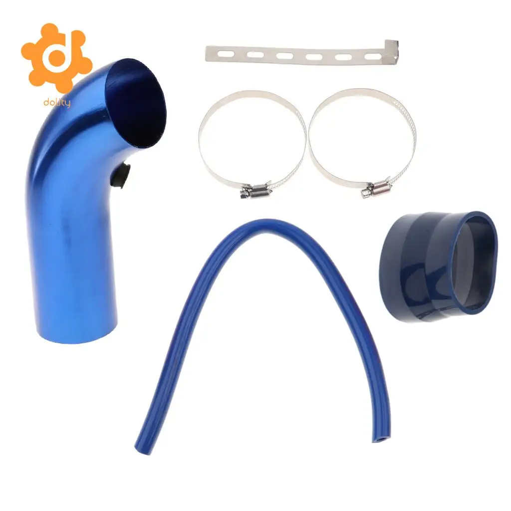 7.5cm/2.95'' Car Cold Air Intake Pipe Induction Kit Hose Tube System Red/Blue/Sliver