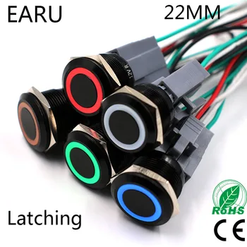 22mm Alumina Black Body Press Power Metal Push Button Switch Latching Fixation Self-lock Waterproof LED Light Car Auto Engine 5V
22mm Alumina Black Body Press Power Metal Push Button Switch Latching Fixation Self-lock Waterproof LED Light Car Auto Engine 5V