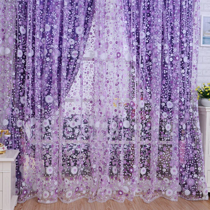 Quneed decorative Curtains 2019 Print Floral Voile Door Sheer Window Curtains Room Curtain Divider 100X200CM purple curtains
Quneed decorative Curtains 2019 Print Floral Voile Door Sheer Window Curtains Room Curtain Divider 100X200CM purple curtains
