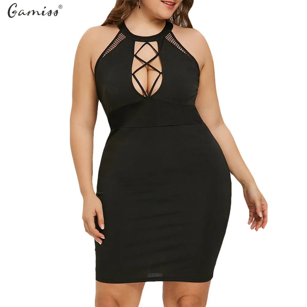 ROSEGAL Plus Size Cut Out Sexy Club Party Dress Women Black O Neck Sleeveless Bodycon Mini Dresses Vestidos Summer Dress Robe
ROSEGAL Plus Size Cut Out Sexy Club Party Dress Women Black O Neck Sleeveless Bodycon Mini Dresses Vestidos Summer Dress Robe
