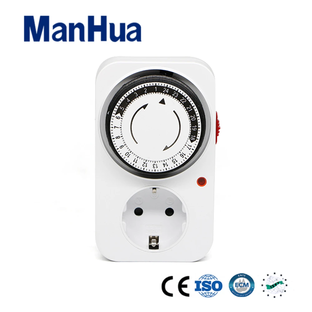 ManHua TG14 220V 16A Socket Timer Switch Plug-in 24 Hours Programmable Mechanical Mini Timer Switch Temporizador Digital
ManHua TG14 220V 16A Socket Timer Switch Plug-in 24 Hours Programmable Mechanical Mini Timer Switch Temporizador Digital