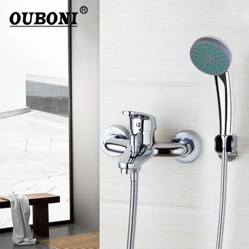 OUBONI Simple set Bathroom Shower Faucets Bathtub Faucet Mixer Tap With Hand Shower Head Shower Faucet Sets
OUBONI Simple set Bathroom Shower Faucets Bathtub Faucet Mixer Tap With Hand Shower Head Shower Faucet Sets