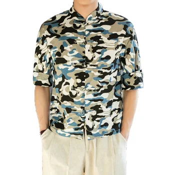 New Mens Camouflage Linen Cotton Men Shirt Retro Shirts Men Brand Clothing Casual Loose Male Army Camo Clothing Shirts Plus Size
New Mens Camouflage Linen Cotton Men Shirt Retro Shirts Men Brand Clothing Casual Loose Male Army Camo Clothing Shirts Plus Size