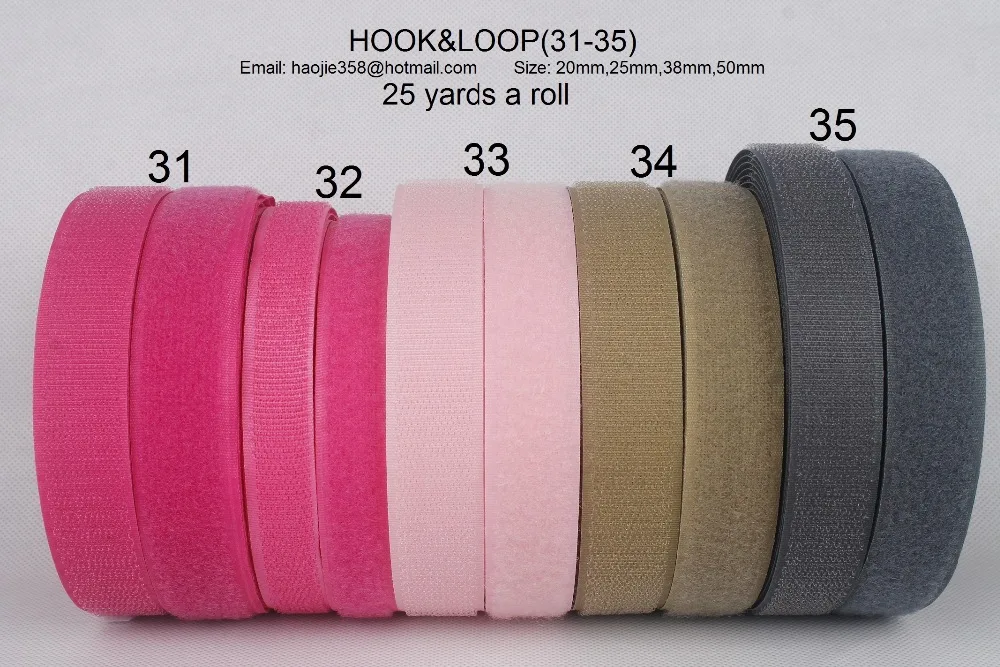 1 inch(25mm) wide 25 meters long hook and 25 meters long loop a set hook&loop tape strip (31--35)
1 inch(25mm) wide 25 meters long hook and 25 meters long loop a set hook&loop tape strip (31--35)