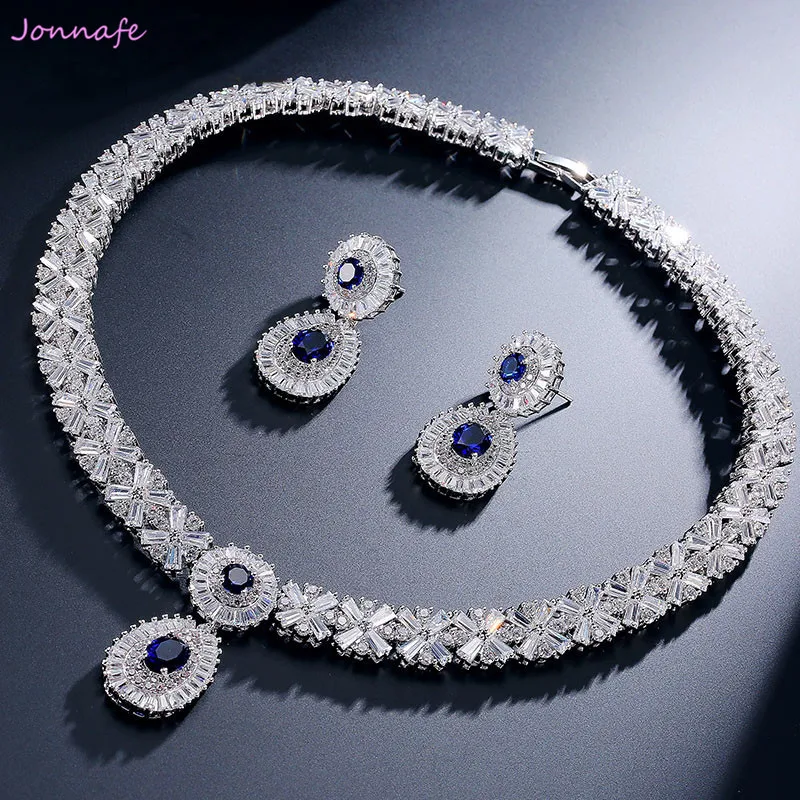 Jonnafe Luxurys Bridal Wedding Gift Bridal Jewelry Set AAA Zirconia Water Drop Necklace Earrings For Women Prom
Jonnafe Luxurys Bridal Wedding Gift Bridal Jewelry Set AAA Zirconia Water Drop Necklace Earrings For Women Prom