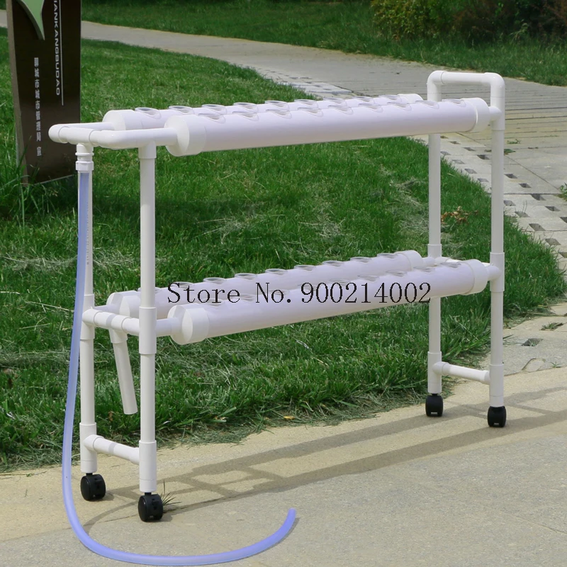 INTBUYING Hydroponic Grow Kit Growing System for Leafy Vegetables Wheel 4 Pipes 2 Layers 36 Plant Sites
INTBUYING Hydroponic Grow Kit Growing System for Leafy Vegetables Wheel 4 Pipes 2 Layers 36 Plant Sites