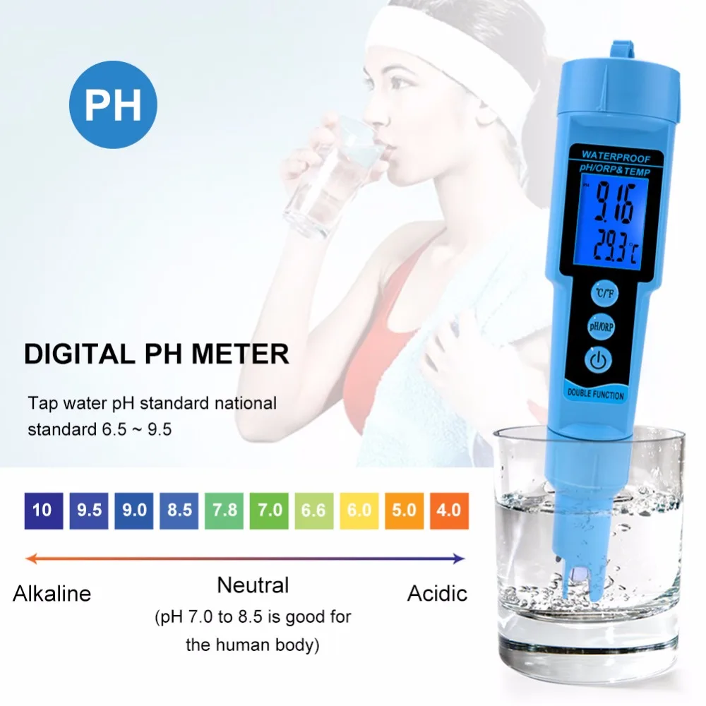 Medidor de Água 3 em 1 - PH | ORP | TEMP Medidor de Água 3 em 1 - PH | ORP | TEMP