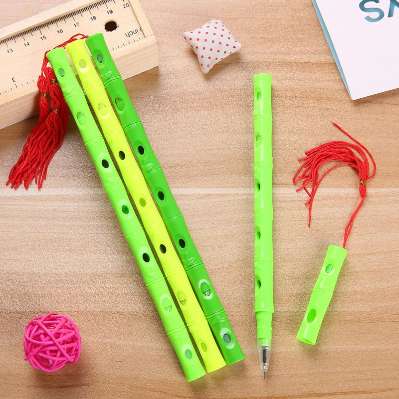 3Pcs/Lot Fresh Bamboo Gel Pens Whistle Flute Rhyme New Creative Stationery Double Refill Black Blue Ink Office School Supplies
3Pcs/Lot Fresh Bamboo Gel Pens Whistle Flute Rhyme New Creative Stationery Double Refill Black Blue Ink Office School Supplies