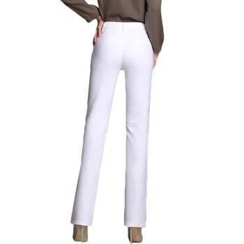 2019 Spring autumn New Plus size Women Trousers Korean Elegant Slim Straight pants Women's Fashion Casual White Pants 5XL B320
2019 Spring autumn New Plus size Women Trousers Korean Elegant Slim Straight pants Women's Fashion Casual White Pants 5XL B320