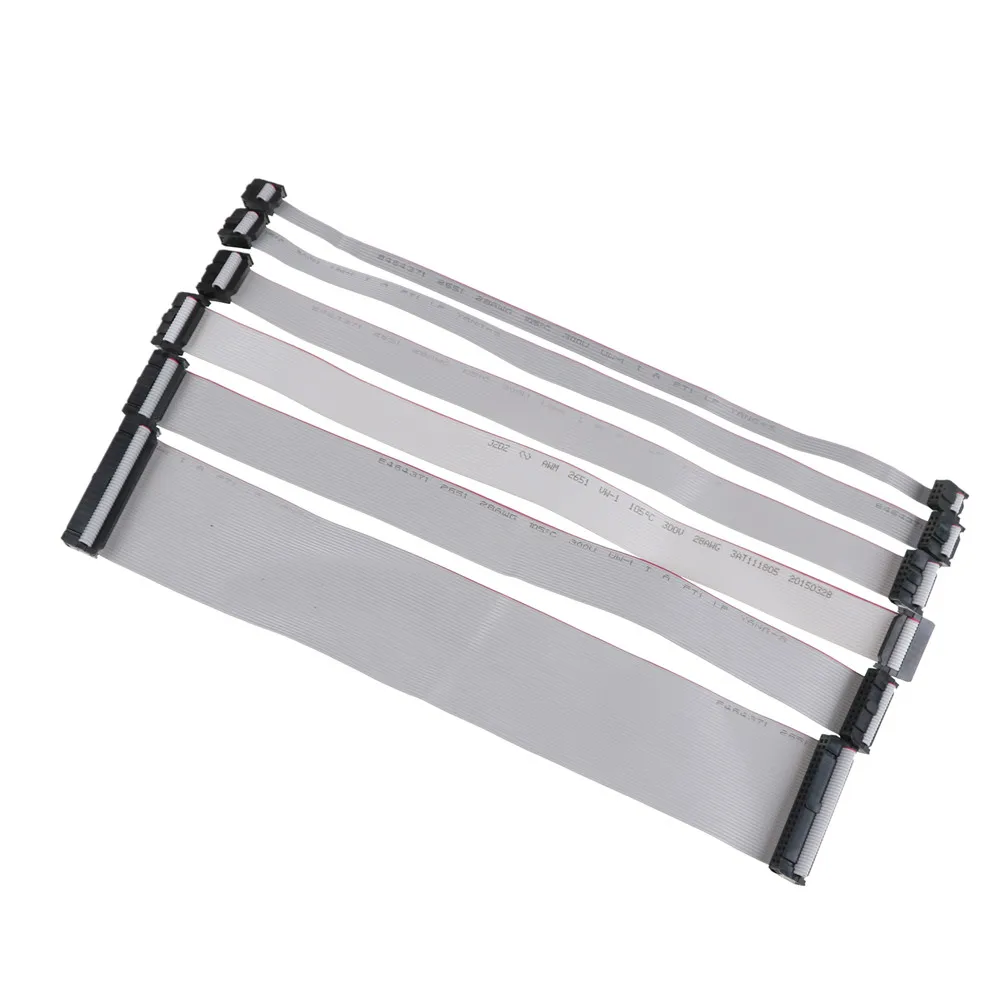 300mm 6/10P/14/16/20/40P wire IDC Flat Ribbon DATA Cable 2.54mm Connector High Quality
300mm 6/10P/14/16/20/40P wire IDC Flat Ribbon DATA Cable 2.54mm Connector High Quality