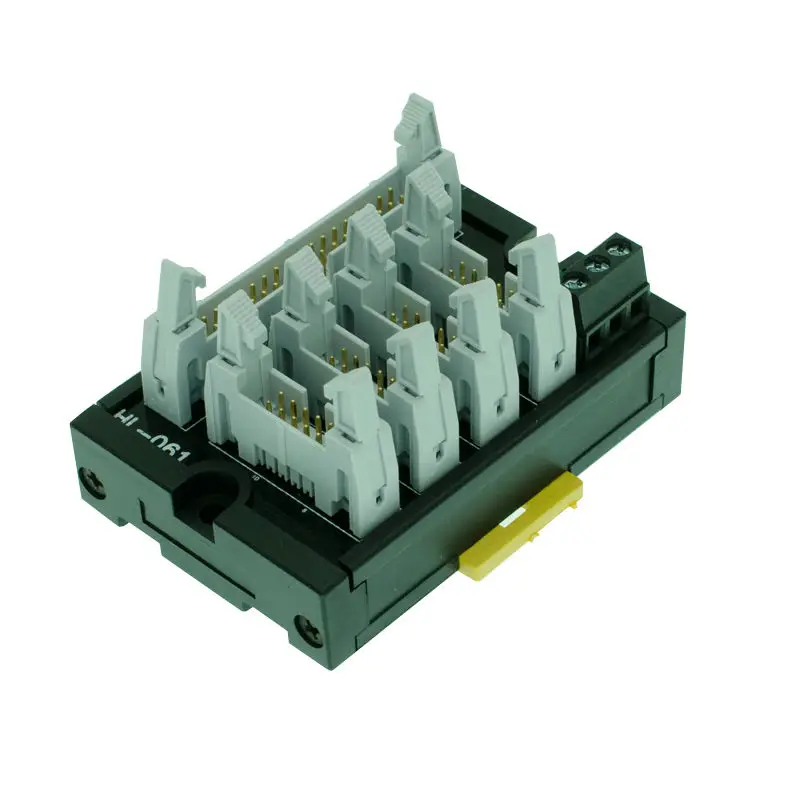 KEYENCE customized 32 bits transfer block breakout board IDCI0 to DC34 to terminal block PLC relay adapter DIN Rail Mounting
KEYENCE customized 32 bits transfer block breakout board IDCI0 to DC34 to terminal block PLC relay adapter DIN Rail Mounting