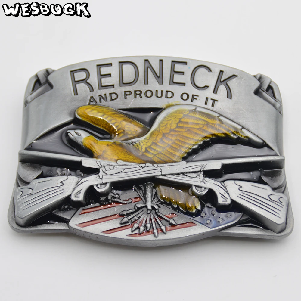 WesBuck Brand Mens Luxury Brand Designer Cowboys Belt Buckle Meatl REDNECK AND PROUD OD IT Eagle Buckles With PU Belt
WesBuck Brand Mens Luxury Brand Designer Cowboys Belt Buckle Meatl REDNECK AND PROUD OD IT Eagle Buckles With PU Belt