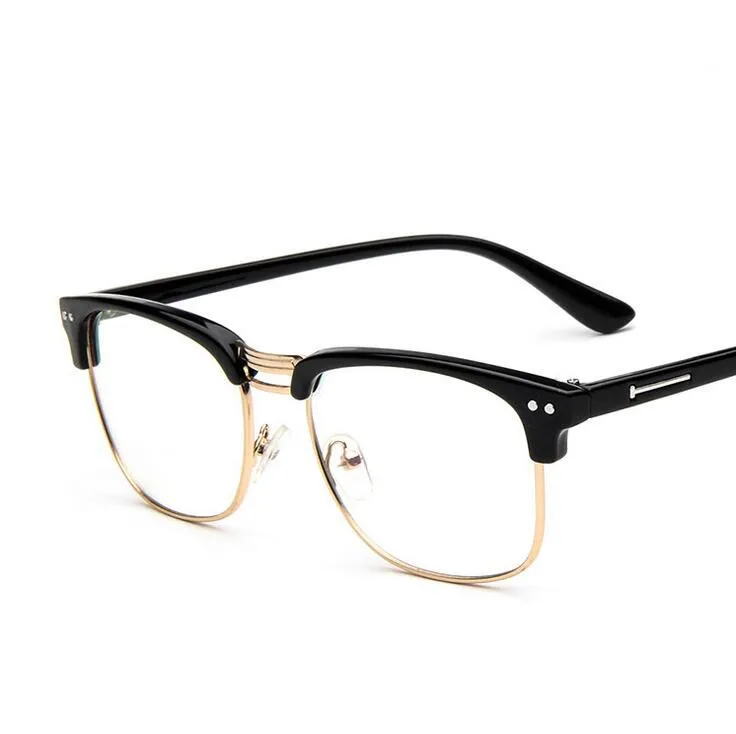 Metal Half Frame Glasses Frame Retro Woman Men Reading Glass UV Protection Clear Lens Computer Eyeglass Gold Frames-Eyewear
Metal Half Frame Glasses Frame Retro Woman Men Reading Glass UV Protection Clear Lens Computer Eyeglass Gold Frames-Eyewear