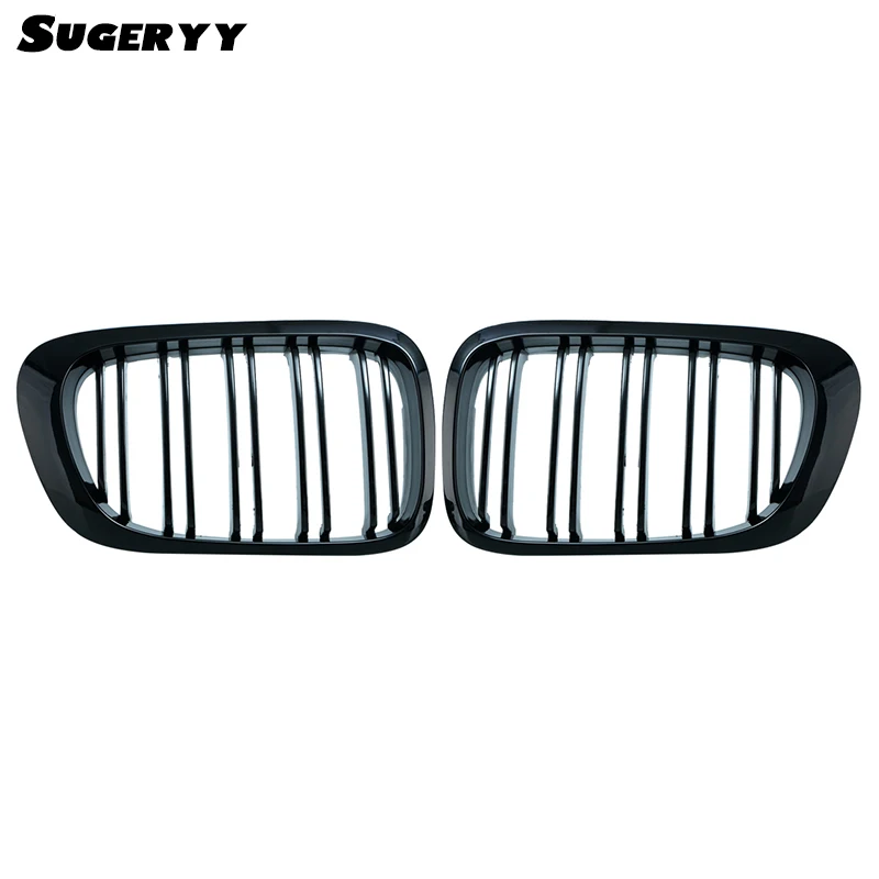SUGERYY 1 Pair For BMW E46 2 Door 2D 3 Series 1999-2002 Car Style Gloss Black Front Kidney Double Slat Grill Grille Car-styling 
SUGERYY 1 Pair For BMW E46 2 Door 2D 3 Series 1999-2002 Car Style Gloss Black Front Kidney Double Slat Grill Grille Car-styling