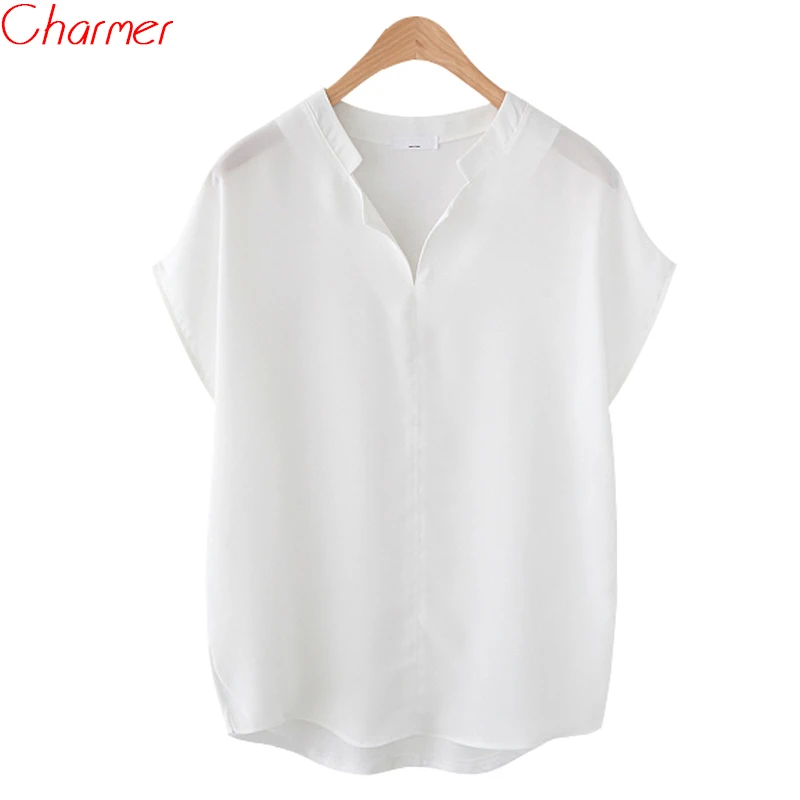 2019 Summer Women Blouses Shirts Chiffon Basic Elegant Classic Black White Office Female Top Casual Large Plus Size 5XL Blusas
2019 Summer Women Blouses Shirts Chiffon Basic Elegant Classic Black White Office Female Top Casual Large Plus Size 5XL Blusas