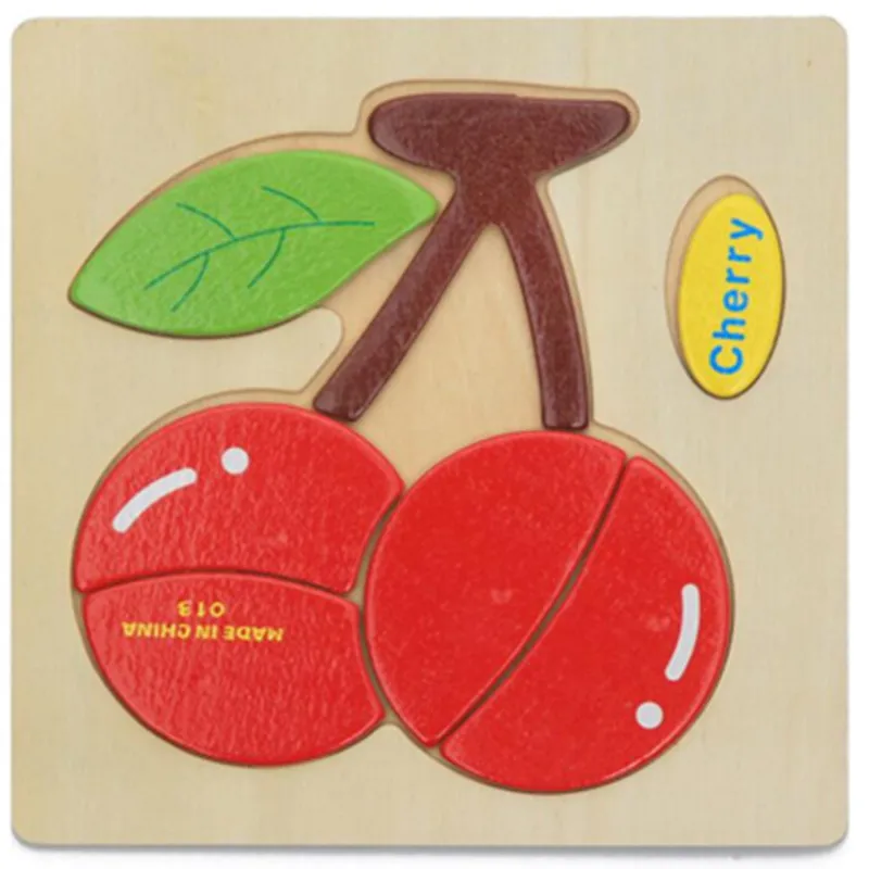 Игрушки Монтессори Обучающие деревянные игрушки для детей 3d головоломки с