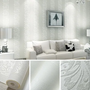 Modern Luxury Homes Decor European Striped Damask Wallpaper For Walls Bedroom Living room Embossed White Beige Wall paper Rolls
Modern Luxury Homes Decor European Striped Damask Wallpaper For Walls Bedroom Living room Embossed White Beige Wall paper Rolls