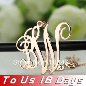 AILIN Custom Monogram Pendant Name Necklace Rose Gold Color 2 letters Small-Large 2 Initials Monogrammed Nameplate Necklace
AILIN Custom Monogram Pendant Name Necklace Rose Gold Color 2 letters Small-Large 2 Initials Monogrammed Nameplate Necklace