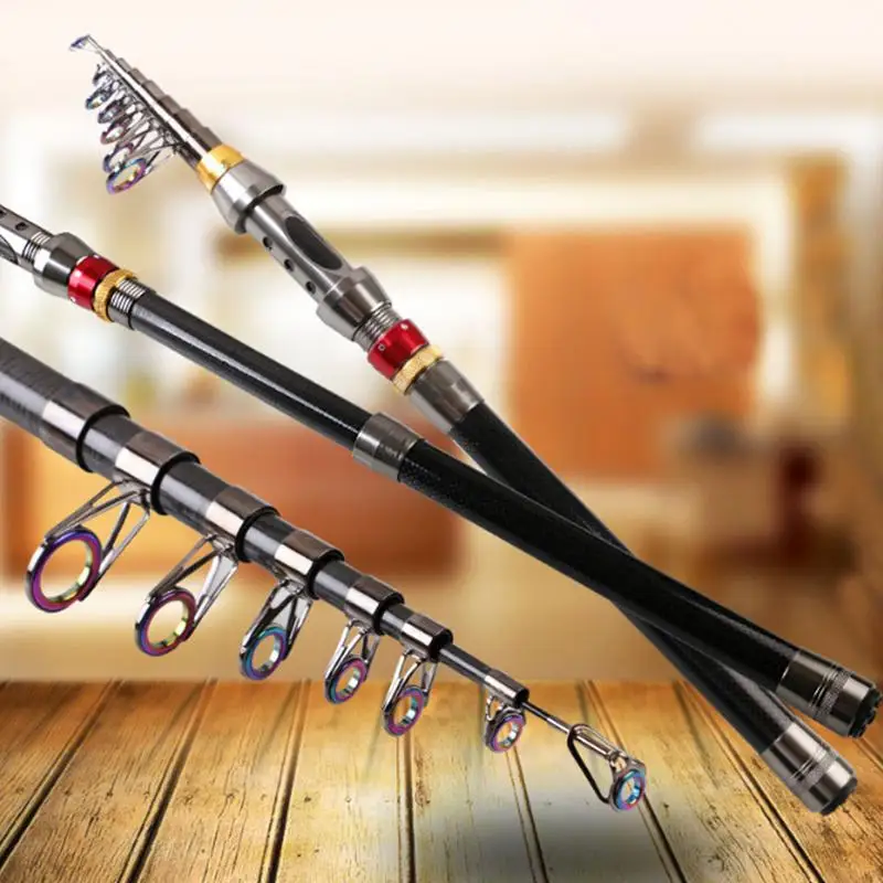 Telescopic Fishing Rod Portable Carbon Fiber Spinning Fishing Pole For Carp Fishing
Telescopic Fishing Rod Portable Carbon Fiber Spinning Fishing Pole For Carp Fishing