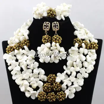 White African Costume Jewelry Sets Coral Beads Necklace Sets Gold Crystal Balls Jewelry Set Wedding Jewelry Free Shipping CJ556
White African Costume Jewelry Sets Coral Beads Necklace Sets Gold Crystal Balls Jewelry Set Wedding Jewelry Free Shipping CJ556