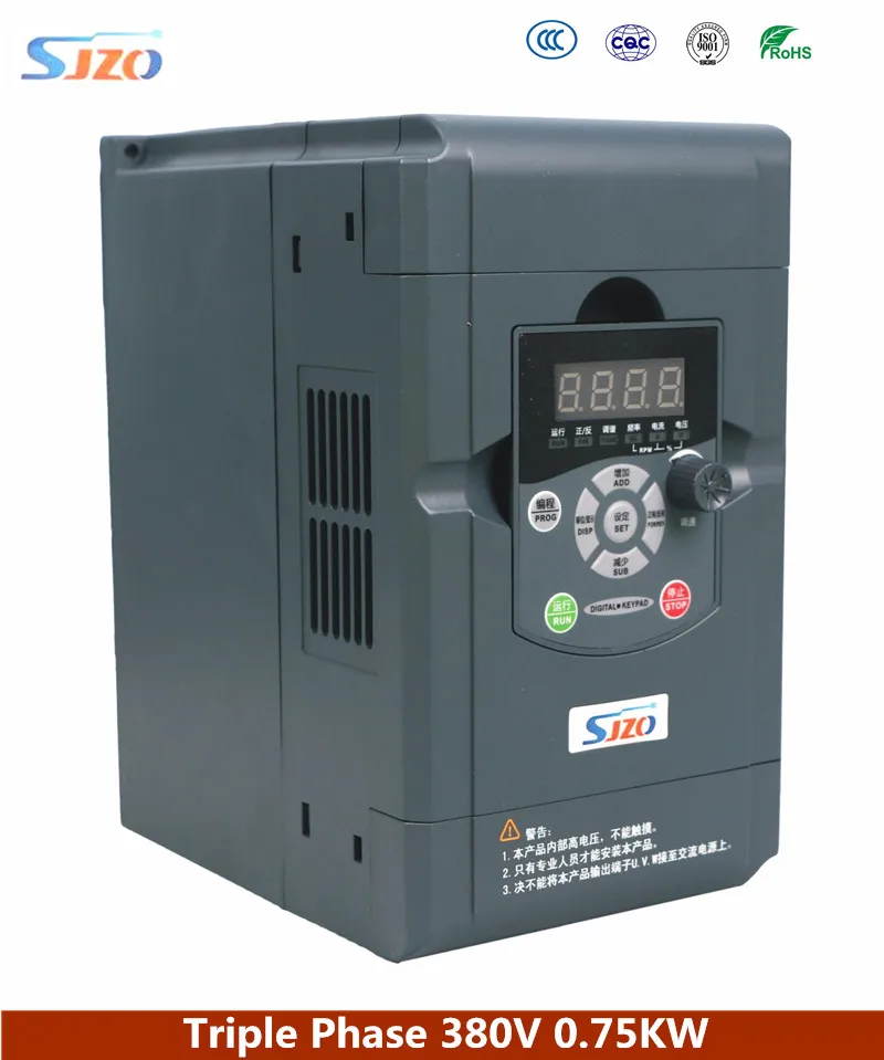 SJZO 511 Series Special CNC Machine Tool Spindle Vector Frequency Inverter 3Phase 380V 0.75KW Energy Saving VFC AC Converter
SJZO 511 Series Special CNC Machine Tool Spindle Vector Frequency Inverter 3Phase 380V 0.75KW Energy Saving VFC AC Converter
