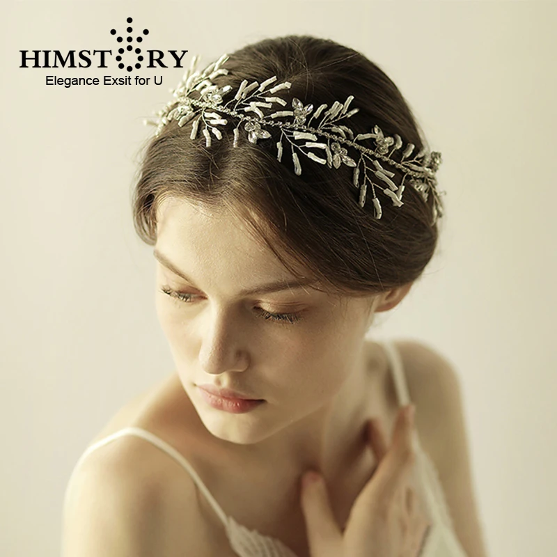 HIMSTORY Gorgeous Handmade Wired Crystal Rhinestone Pearl Leaf Wedding Hair Vine Headband Bridal Headpiece Hair accessories
HIMSTORY Gorgeous Handmade Wired Crystal Rhinestone Pearl Leaf Wedding Hair Vine Headband Bridal Headpiece Hair accessories