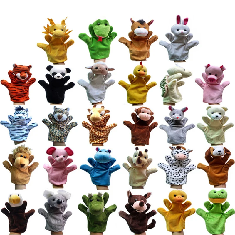 28 kinds of animals cartoon style plush toy hand puppet large size glove puppet theater show Performance Small gift for children
28 kinds of animals cartoon style plush toy hand puppet large size glove puppet theater show Performance Small gift for children