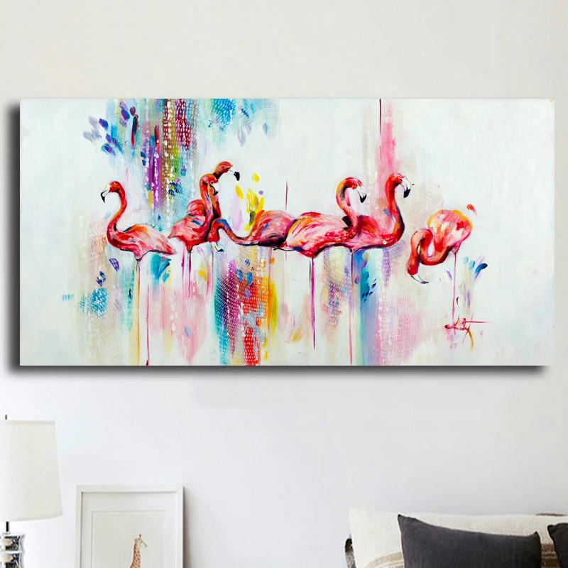 Watercolor Flamingo Animal Painting Hot sell Oil Painting Big Canvas Modern Wall Art Prints Home Decor Frameless Free Shipping
Watercolor Flamingo Animal Painting Hot sell Oil Painting Big Canvas Modern Wall Art Prints Home Decor Frameless Free Shipping