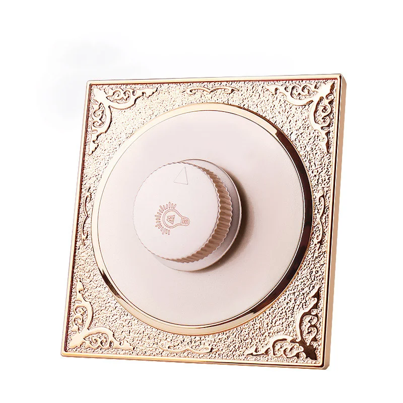 Champagne gold round 86 concealed wall bedside dimming switch socket panel knob dimmer dimming switch
Champagne gold round 86 concealed wall bedside dimming switch socket panel knob dimmer dimming switch