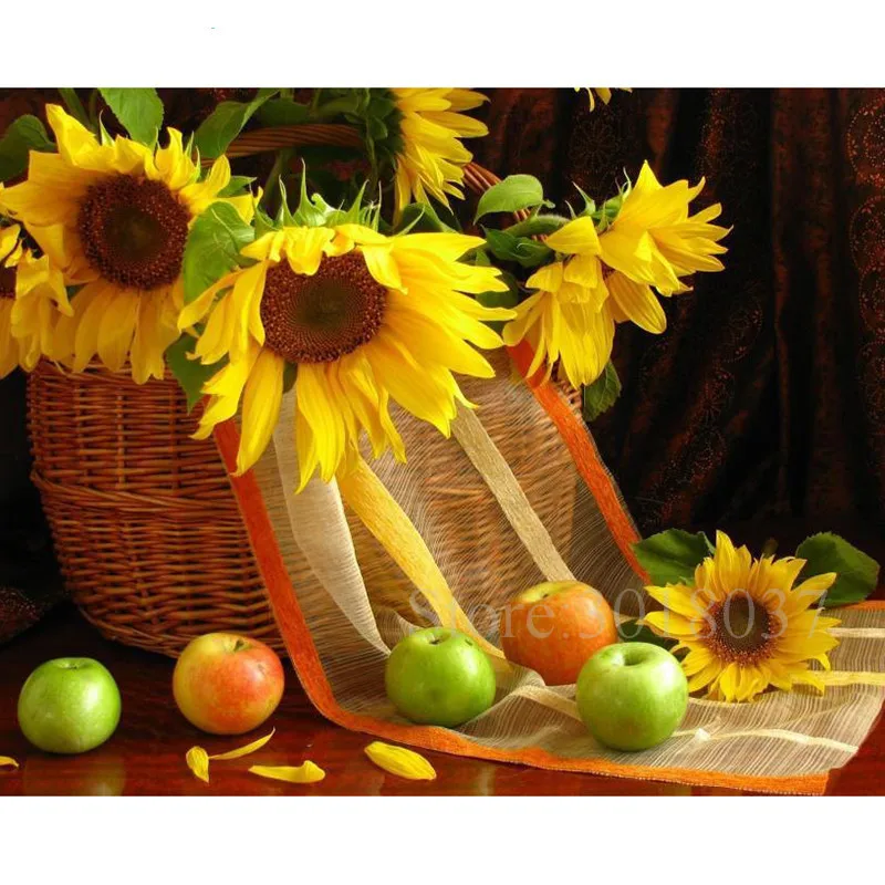 Diy Diamond Painting Cross Stitch Basket Of Sunflowers & Apples Needlework Diamond Embroidery Full Round Mosaic Decoration Resin
Diy Diamond Painting Cross Stitch Basket Of Sunflowers & Apples Needlework Diamond Embroidery Full Round Mosaic Decoration Resin