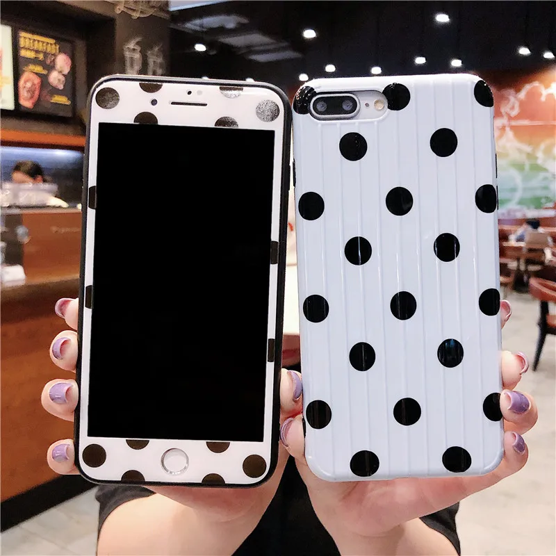 For iphone XS max Retro Polka Dots cases Cover + Tempered Glass Screen Flim for iPhone XR X XS 8plus 7 7plus 6 6S 6sP Fudas
For iphone XS max Retro Polka Dots cases Cover + Tempered Glass Screen Flim for iPhone XR X XS 8plus 7 7plus 6 6S 6sP Fudas