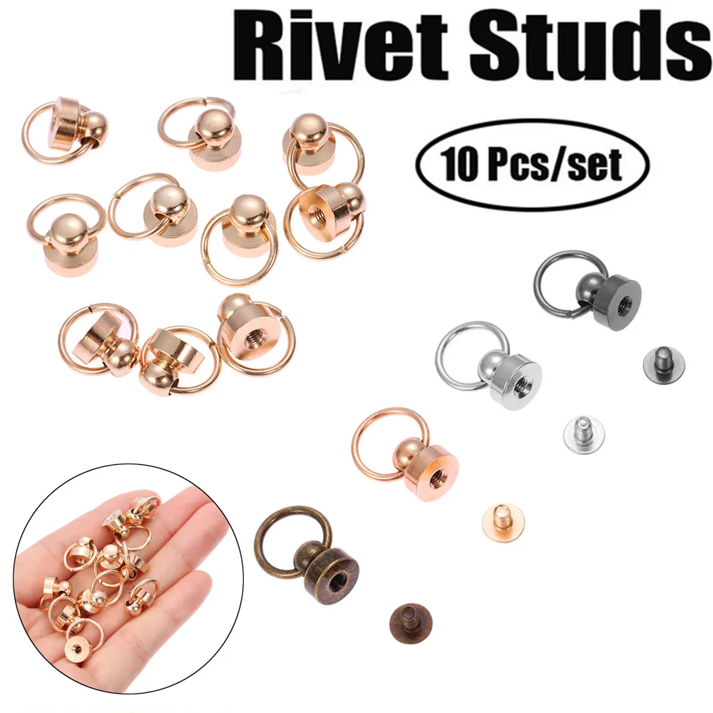 10PCS/Bag Round Head Ring Spikes Punk Brass Garment Rivet Stud With Screws for Hat/Shoe/Leather/Bag Choker Phone Case DIY Crafts
10PCS/Bag Round Head Ring Spikes Punk Brass Garment Rivet Stud With Screws for Hat/Shoe/Leather/Bag Choker Phone Case DIY Crafts