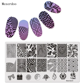 DIY Geometric Patterns Disk Nail Art Image Plate Stamping Template Stripe Line Design Nail Polish Templates Mezerdoo 33
DIY Geometric Patterns Disk Nail Art Image Plate Stamping Template Stripe Line Design Nail Polish Templates Mezerdoo 33