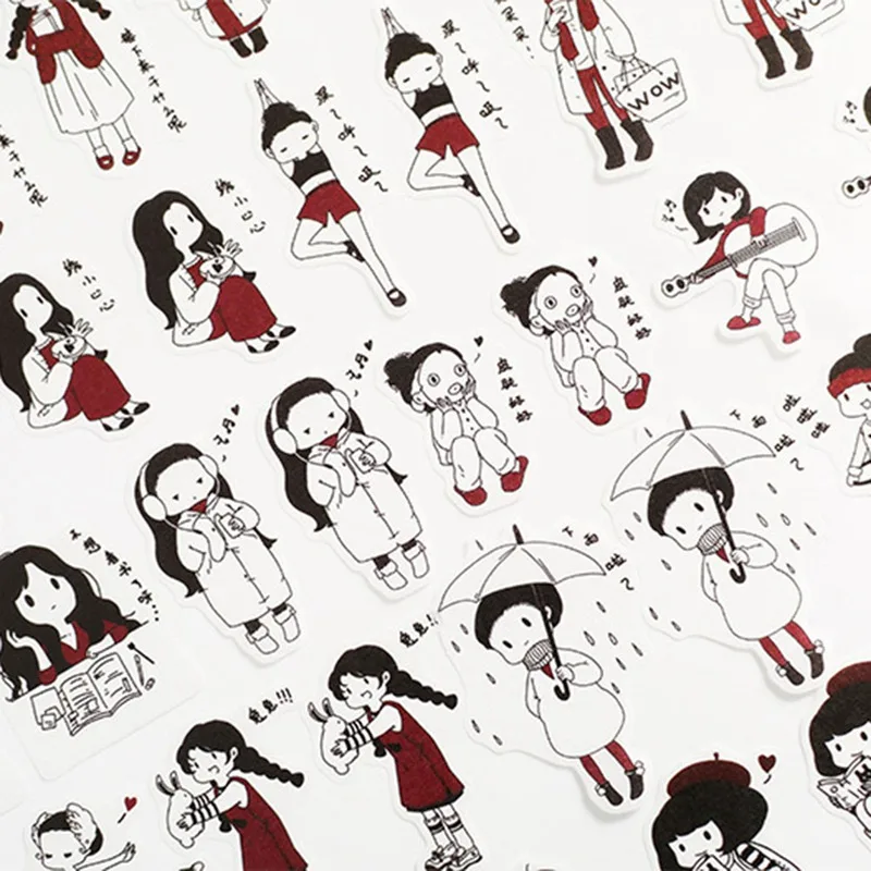 2019 Character stickers Daily Life Scrapbook Paper Deco Cute Girl Fashion Stationary Sticker Scrapbooking
2019 Character stickers Daily Life Scrapbook Paper Deco Cute Girl Fashion Stationary Sticker Scrapbooking