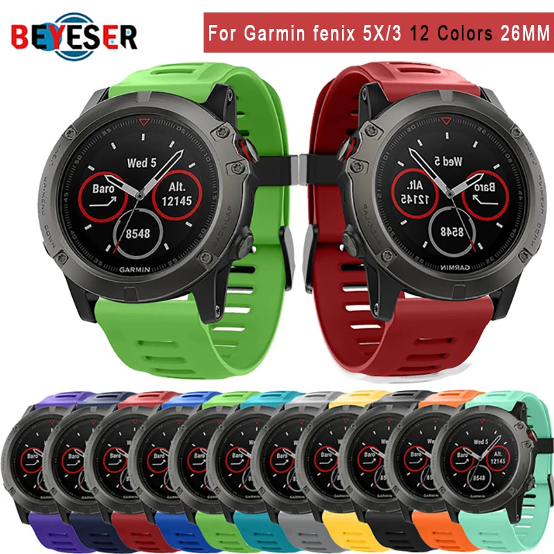 26mm Width Watch Strap Amry Green Colors Replacement Silicagel Soft Band wrist Strap For Garmin Fenix 3 HR GPS Watch/ Fenix 5X
26mm Width Watch Strap Amry Green Colors Replacement Silicagel Soft Band wrist Strap For Garmin Fenix 3 HR GPS Watch/ Fenix 5X
