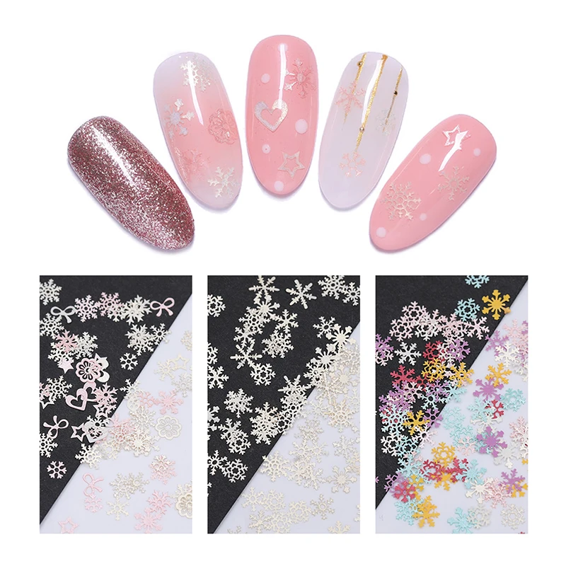 Christmas Nail Art Sequins Mixed Size Snowflake Heart Star Shape Colorful Nail Art Decorations Manicure Tips
Christmas Nail Art Sequins Mixed Size Snowflake Heart Star Shape Colorful Nail Art Decorations Manicure Tips