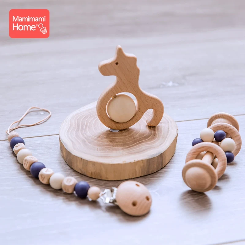 Mamihome 3pc/Set Baby Wooden Teether Pacifier Clip Chain Rattle Toy Food Grade Perle Silicone Beads Wooden Rodent Soother Clasp
Mamihome 3pc/Set Baby Wooden Teether Pacifier Clip Chain Rattle Toy Food Grade Perle Silicone Beads Wooden Rodent Soother Clasp