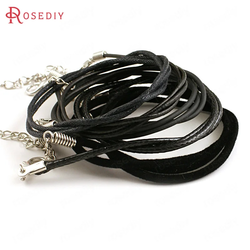 (8417)20PCS Length 41-45CM Real Leather Rubber Rope Wax Cords Finished Necklace Ropes with Extendor Chains Findings Accessories
(8417)20PCS Length 41-45CM Real Leather Rubber Rope Wax Cords Finished Necklace Ropes with Extendor Chains Findings Accessories