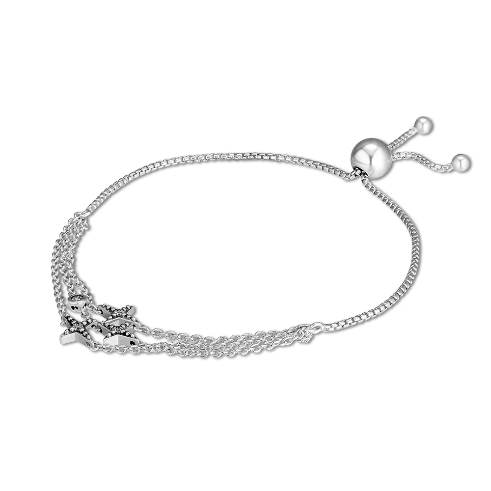 Twinkle Star Bracelets 100% 925 Sterling-Silver-Jewelry with Clear CZ Free Shipping
Twinkle Star Bracelets 100% 925 Sterling-Silver-Jewelry with Clear CZ Free Shipping